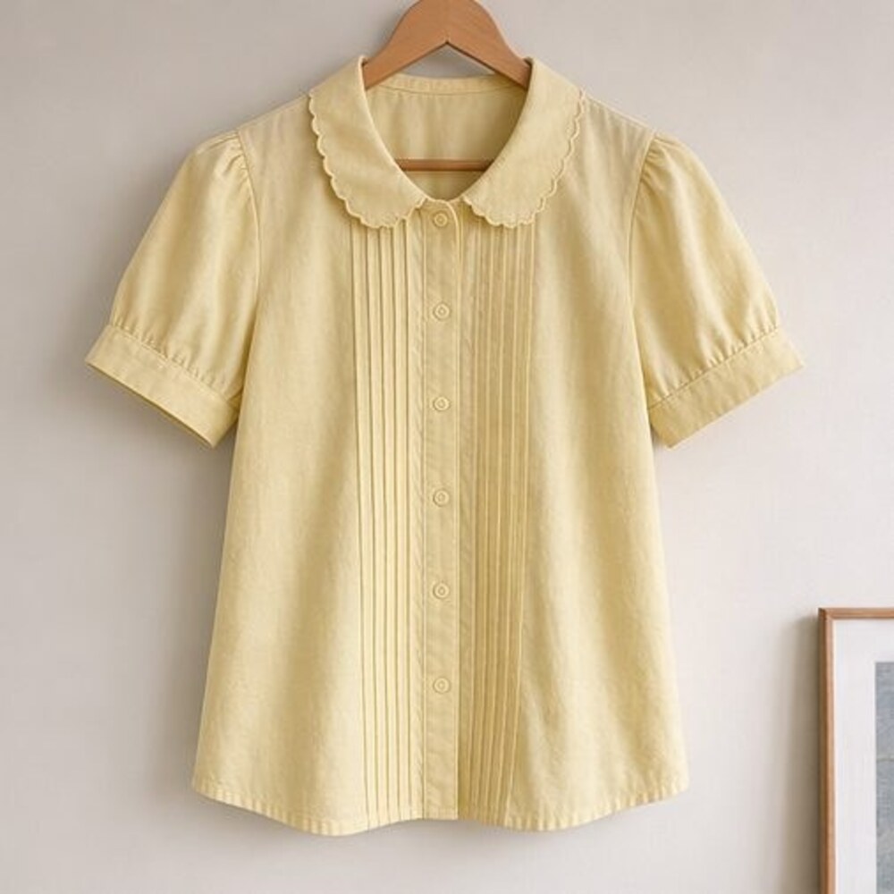 Sage Peplum Top